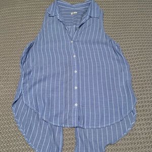 Hollister high/low button up//worn once